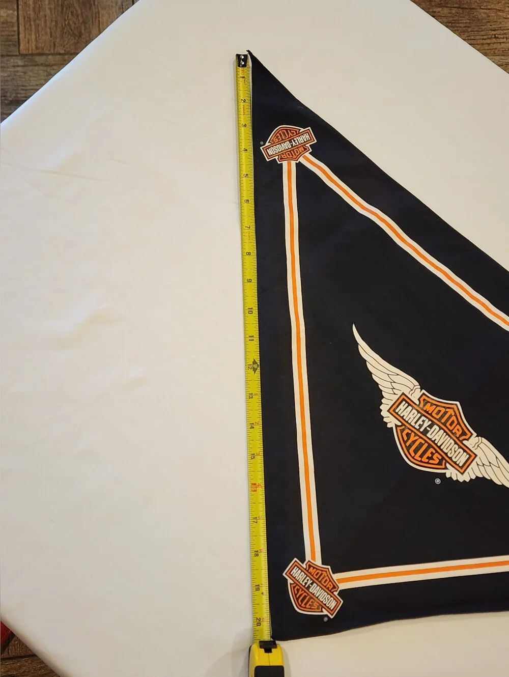 Harley Davidson Biker 2000 Triangle Shaped Scarf Bandana BLACK excellent